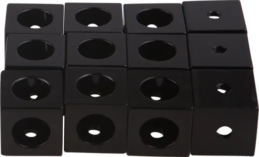 MakerBeam XL Corner cubes Black 12p