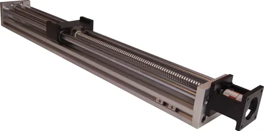 Ball screw and smooth rod drive linear module 300mm