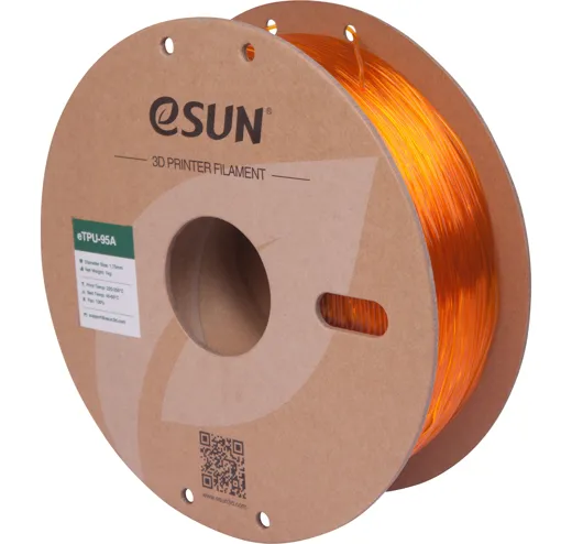 Filament TPU 95A Transparent Orange 1.75mm