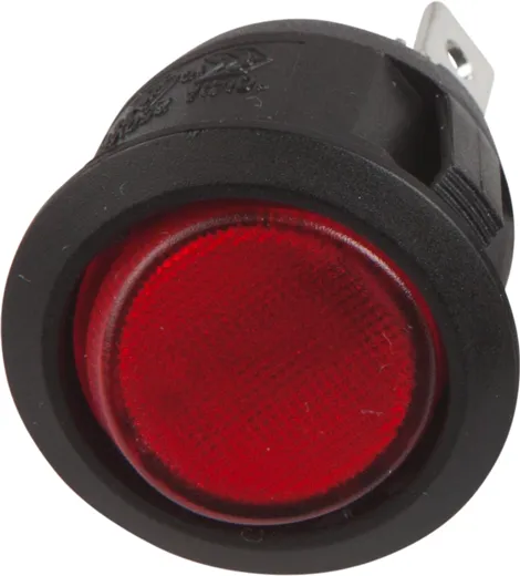 Rocker Switch round red lights