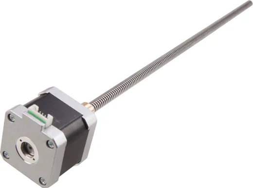 Nema17 stepper motor with 300mm lead screw 2mm pitch 1 start 2mm lead