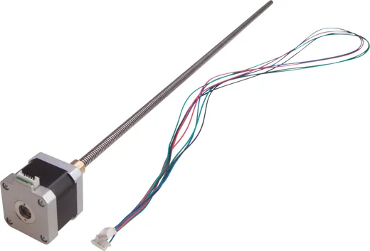 Nema17 stepper motor with 500mm lead screw 2mm pitch 1 start 2mm lead