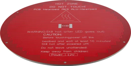 Round ALU-Heatbed Kossel 220mm