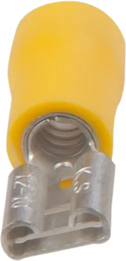 Flachsteckhülse gelb 6.3 x 0.8 mm