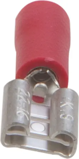 Blade receptacle red 6.3 x 0.8 mm