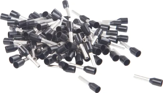 Ferrules isolated for joining wires 1.50mm2 (Pack of 100)