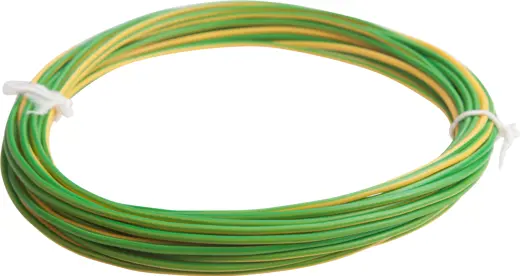 Litz wire 0.75 mm² Green/Yellow 10 Meter