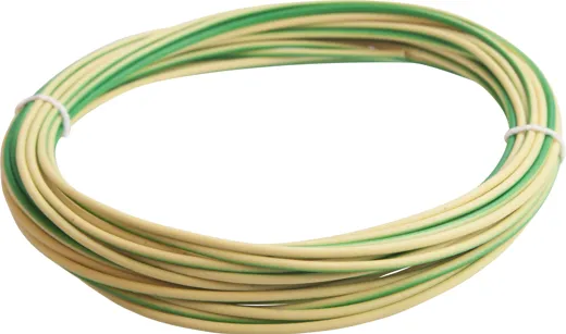 Litz wire 1.00 mm² Green/Yellow 10 Meter