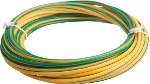 Litz wire 2.50 mm² Green/Yellow 10 Meter