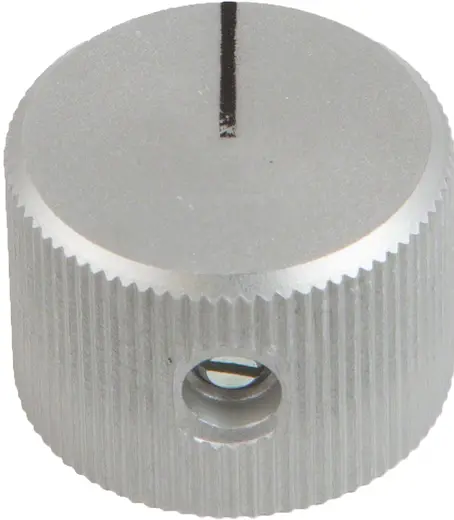 Rotary knob Aluminium for rotary axis 6 mm