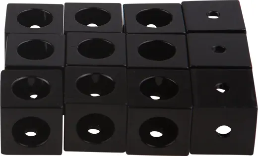 MakerBeam XL Corner cubes Black 12p