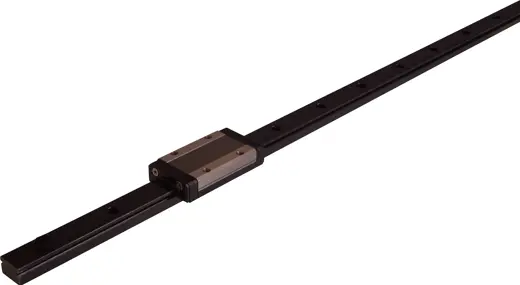 Black anodized linear rail 15mm / 600mm long