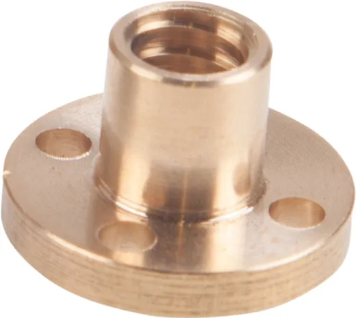 Trapezoidal thread nut TR 8 x 2 Brass