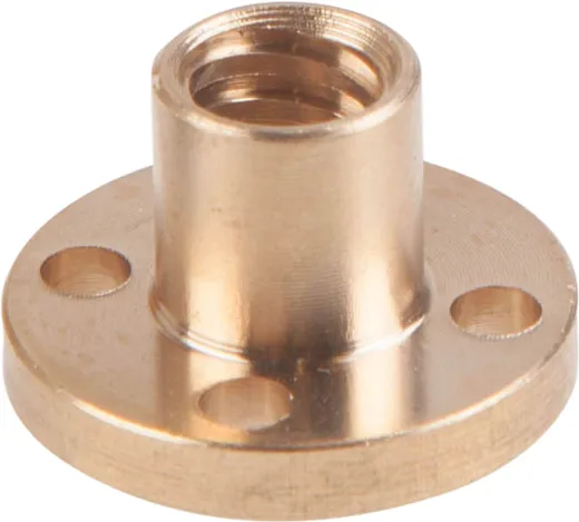 Trapezoidal thread nut TR 8 x 4 Brass