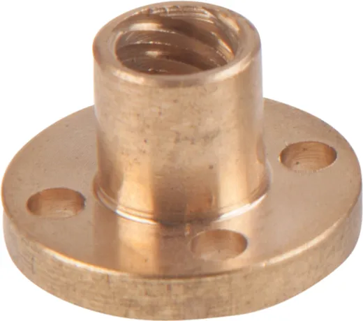 Trapezoidal thread nut TR 8 x 8 Brass