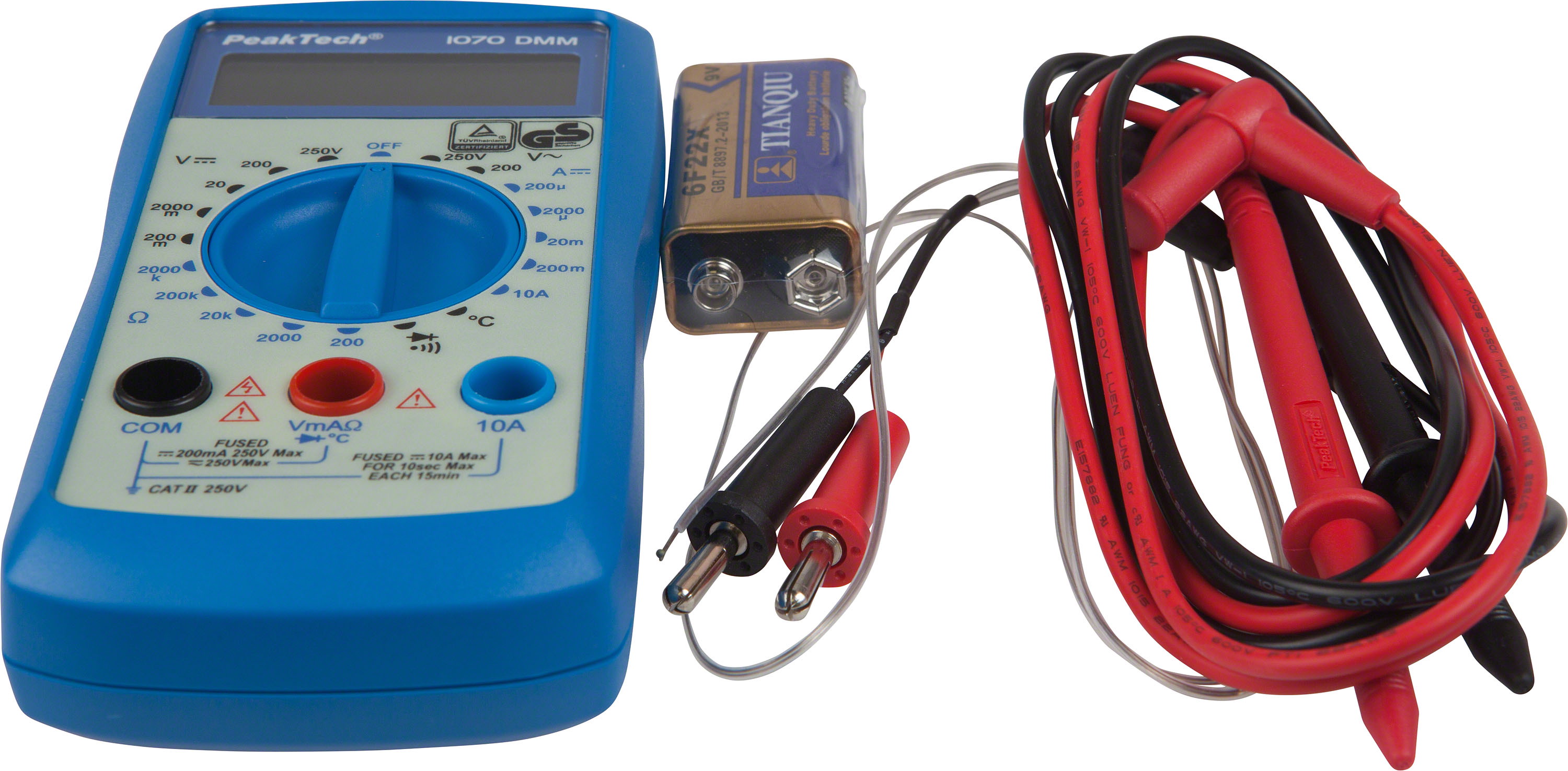 Handelsware Shop 3DWare.ch Handelsware Digital Multimeter 3 ½ digits PEAKTECH 1070 ...