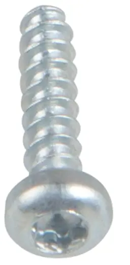 Lens head screw for thermoplastics, 1.8mm x 8mm