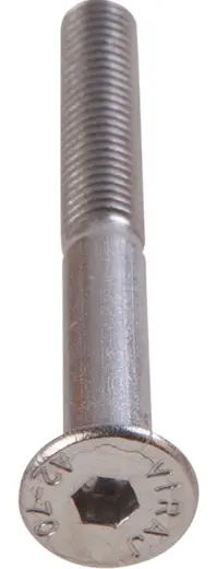 Countersunk screws with hexagon socket, with shaft M5 x 45mm