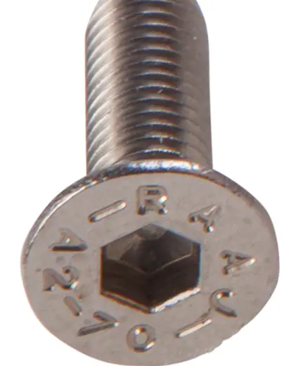 Countersunk screws with hexagon socket, without shaft M6 x 20mm