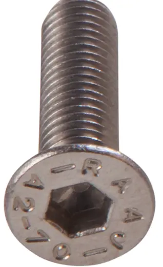 Countersunk screws with hexagon socket, without shaft M6 x 25mm