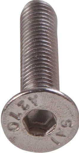Countersunk screws with hexagon socket, without shaft M6 x 30mm