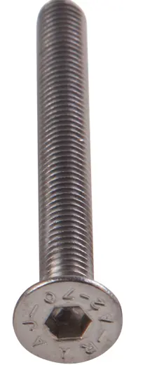 Countersunk screws with hexagon socket, without shaft M6 x 60mm