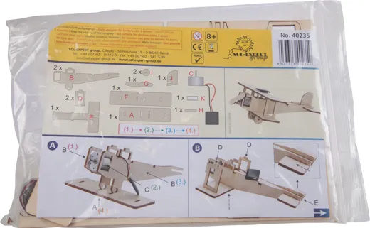 Solar kit, biplane "Flying Star"