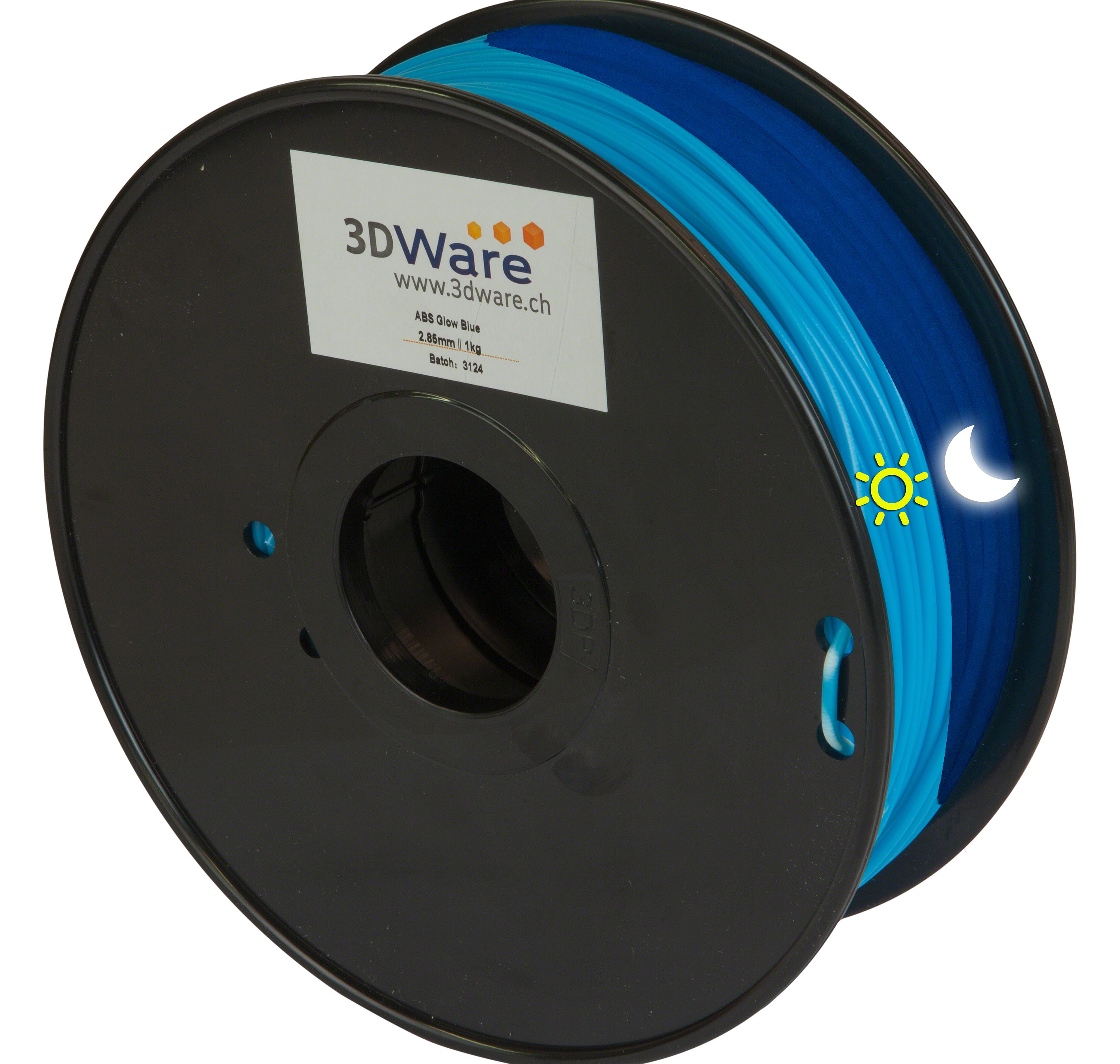 YouSu Filament ABS Glow in the dark Blau 3mm M01121051.1-1 - 3DWare ...
