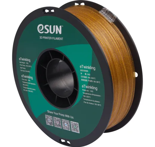 Filament PLA glitzernd Gold 1.75mm