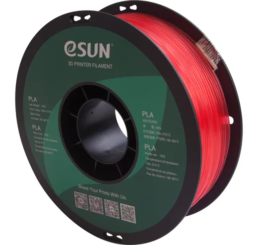 Filament PLA Red Transparent 1.75mm