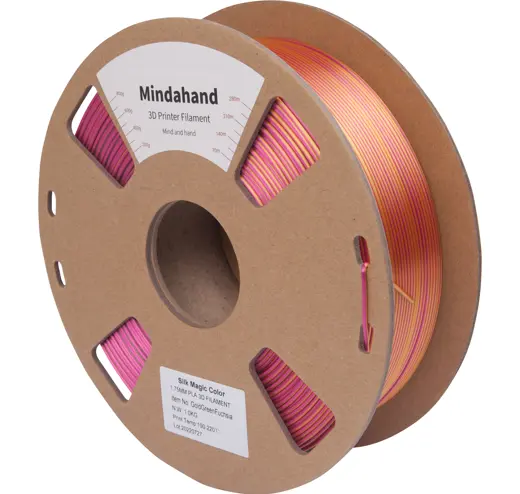 Filament PLA Silk Multicolor Gold Grün Fuchsie-Pink 1.75mm