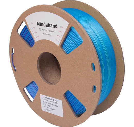 Filament PLA Silk Multicolor Blau Lila Gelb 1.75mm