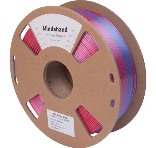 Filament PLA Silk Multicolor Blau Rot 1.75mm