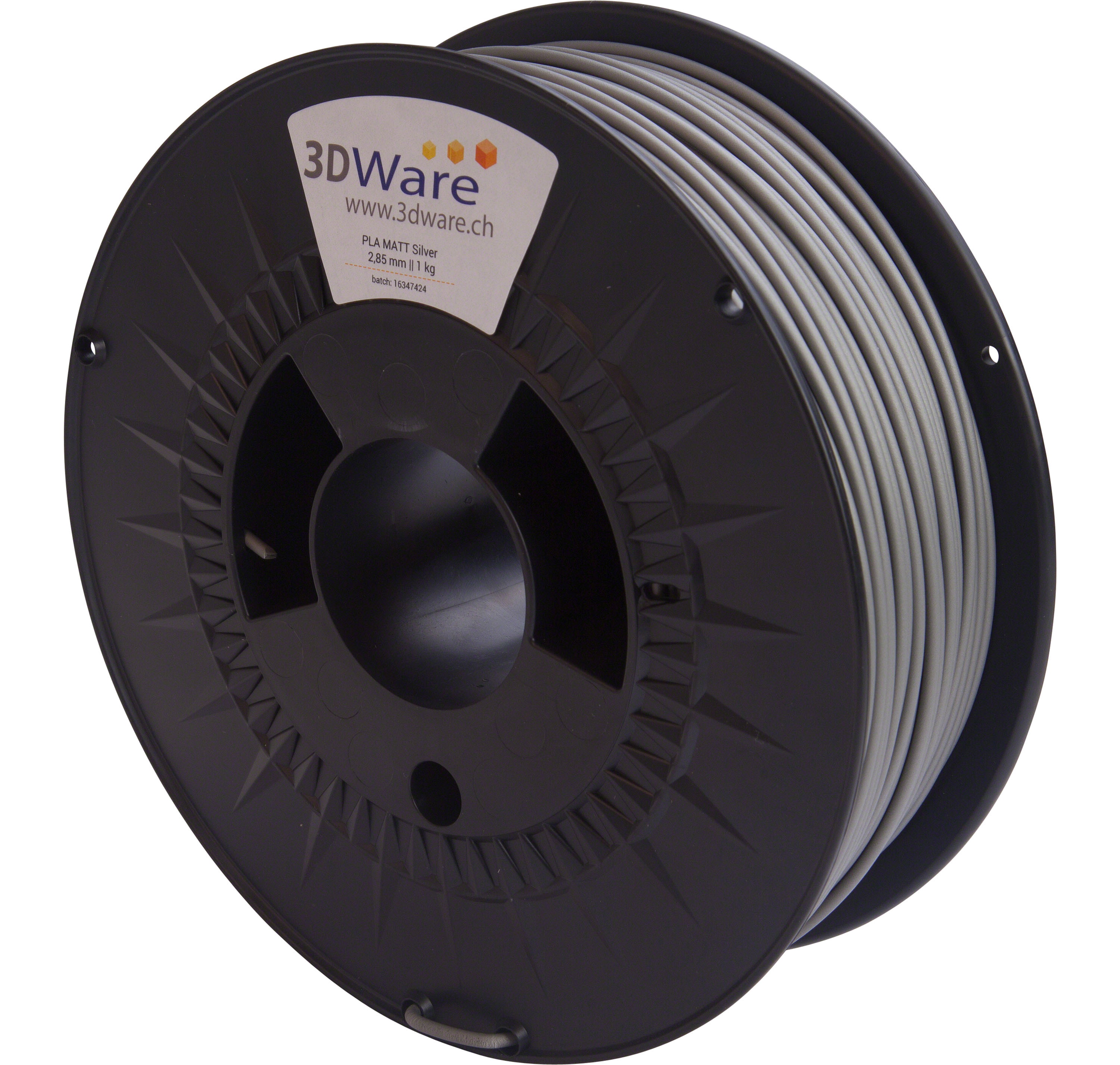 Dutch Filament PLA Matt Silber 3mm M01123111.1-5 - 3DWare Shop Schweiz