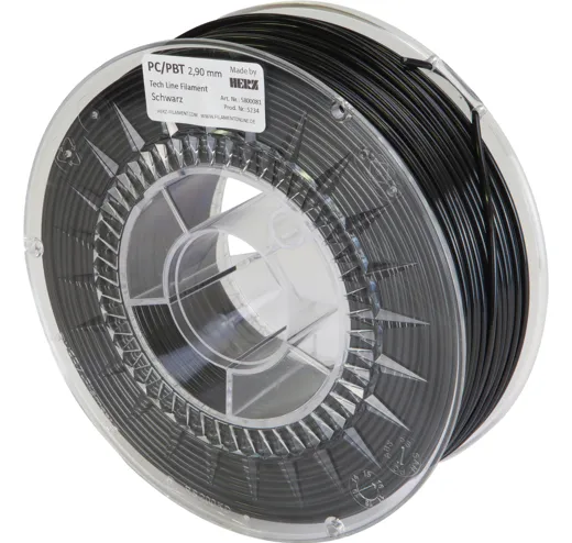 Filament PC/PBTP Schwarz 3mm