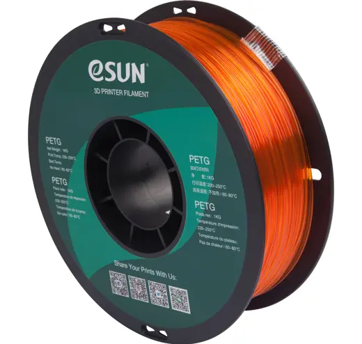 Filament PET-G Orange Transparent 1.75mm