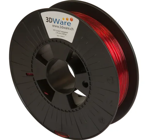 Filament PET-G-Rot transparent 1.75mm