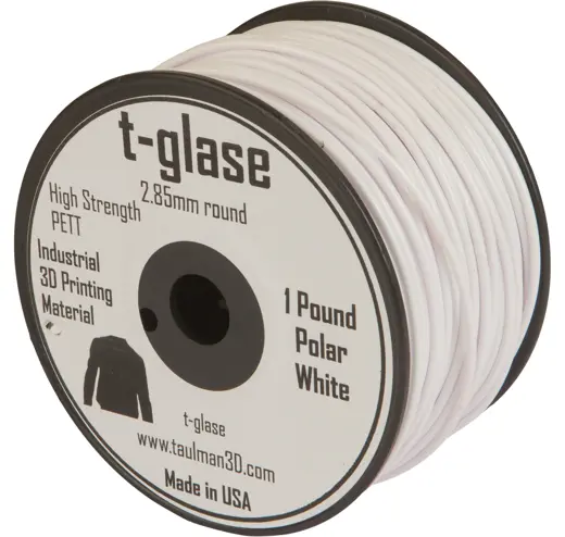 Filament taulman 3D t-glase PETT CoPolymer Weiss 3mm