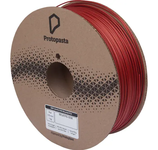 Filament aus recyceltem PLA Rot 1.75 mm