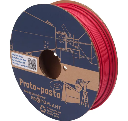 Filament Matte Fiber HTPLA Red 3mm