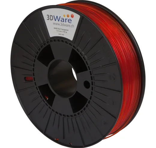 Filament M-ABS Rot transparent 1.75mm