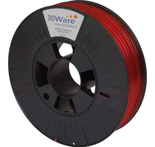 Filament M-ABS Rot transparent 3mm