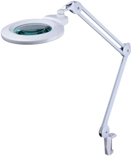 Magnifying lamp with screw base 3D und 5D dioptres changeable
