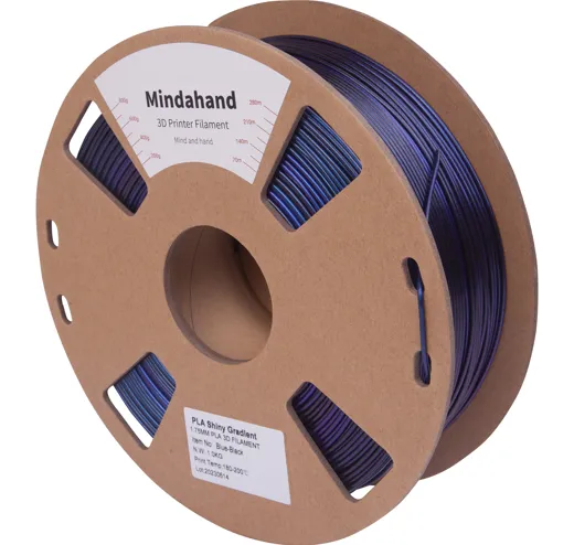 Filament PLA Funkelnder Farbverlauf Blau Schwarz 1.75mm