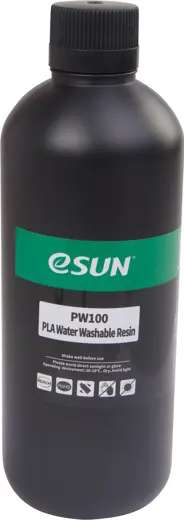 Wasser waschbares Resin PLA PW 100 Schwarz