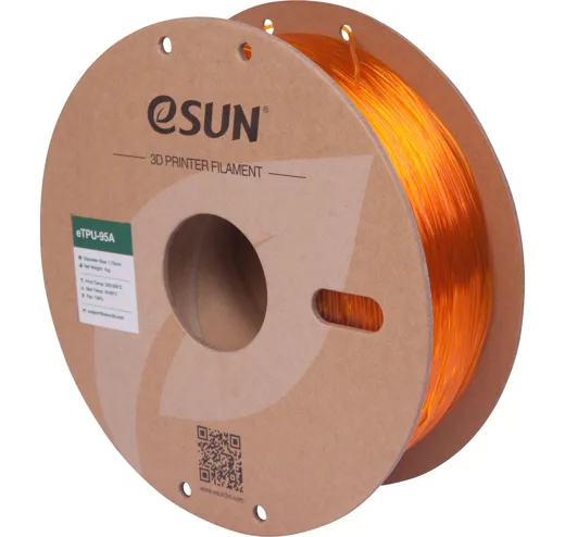 Filament TPU 95A Translucent Orange 1.75mm