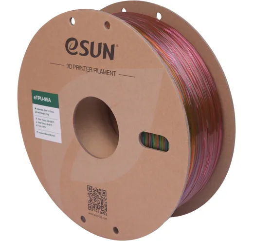 Filament TPU 95A Transparent Regenbogen 1.75mm