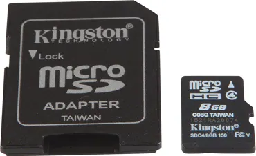 16GB microSDHC Card with SD-Adapter
