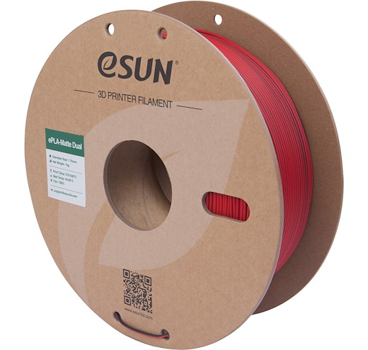 Filament PLA Matte dual colors Red Black 1.75mm