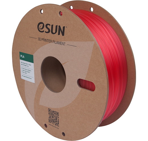 Filament PLA Translucent Watermelon Red 1.75mm